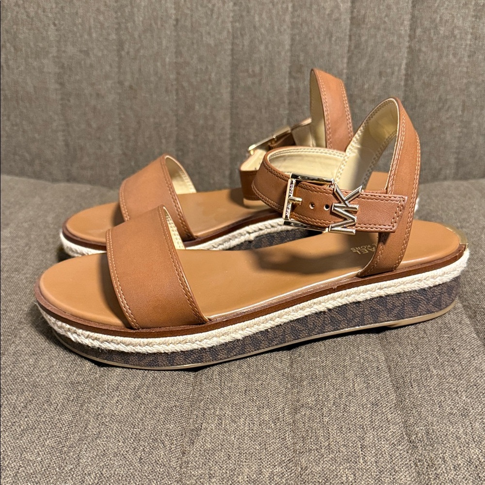 Michael Kors Brown Platform Sandals